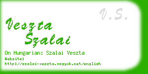 veszta szalai business card
